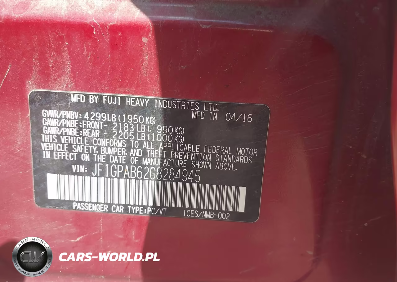 2016 Subaru Impreza 2.0I Premium VIN:JF1GPAB62G8284945 - 9