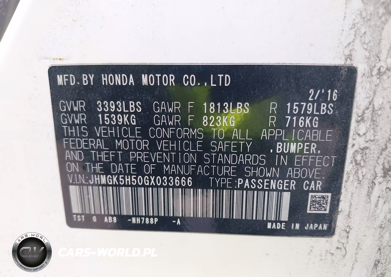 2016 Honda Fit Lx VIN:JHMGK5H50GX033666 - 9