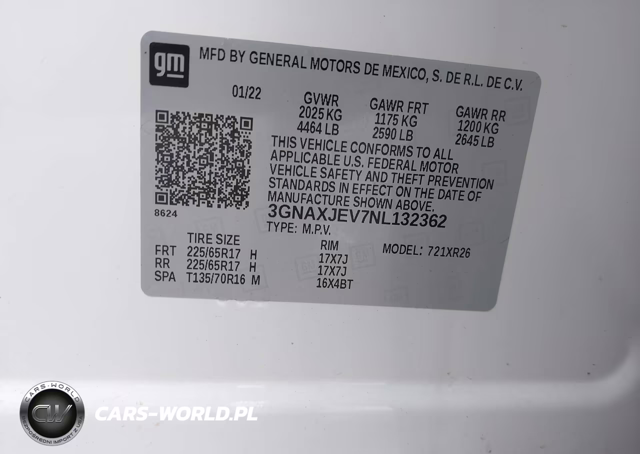 2022 Chevrolet Equinox Fwd 2Fl VIN:3GNAXJEV7NL132362 - 9