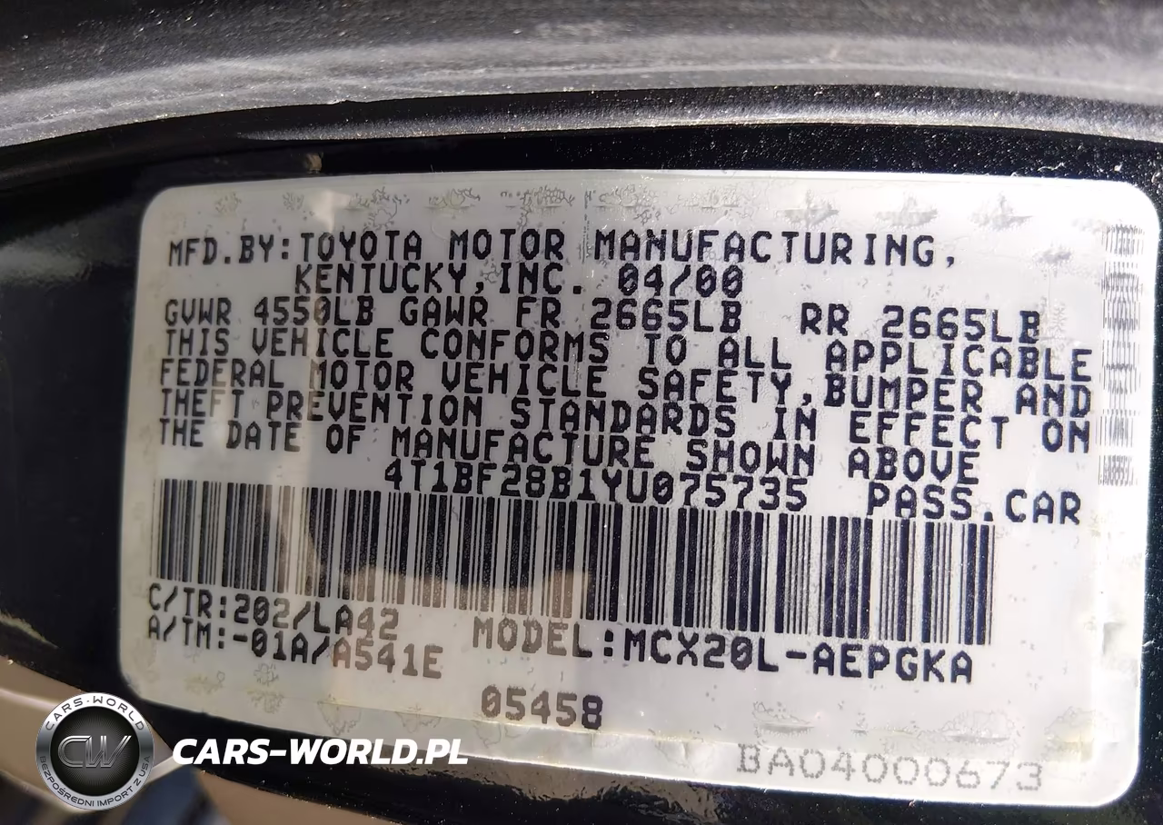 2000 Toyota Avalon Xls VIN:4T1BF28B1YU075735 - 9