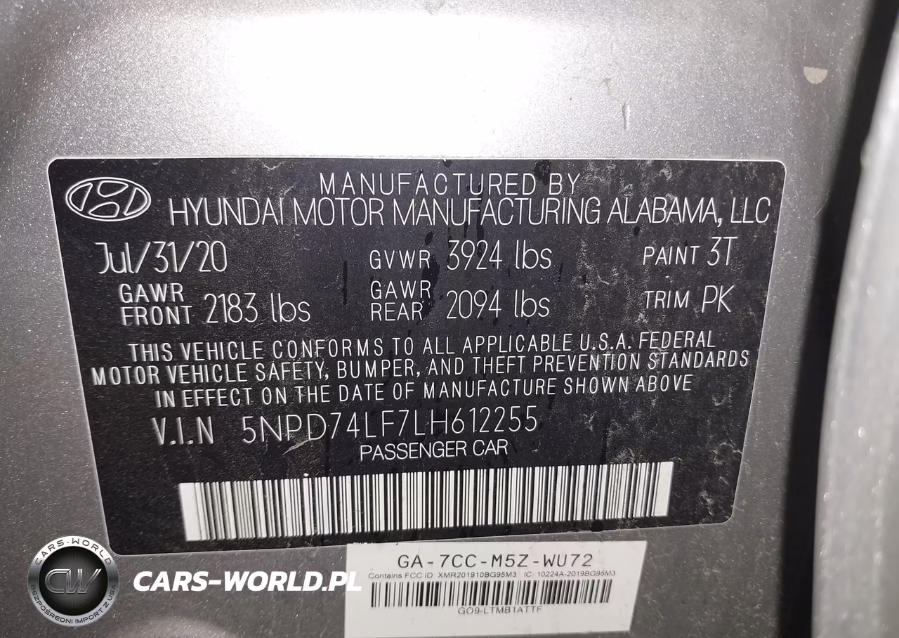 2020 Hyundai Elantra Se VIN:5NPD74LF7LH612255 - 9