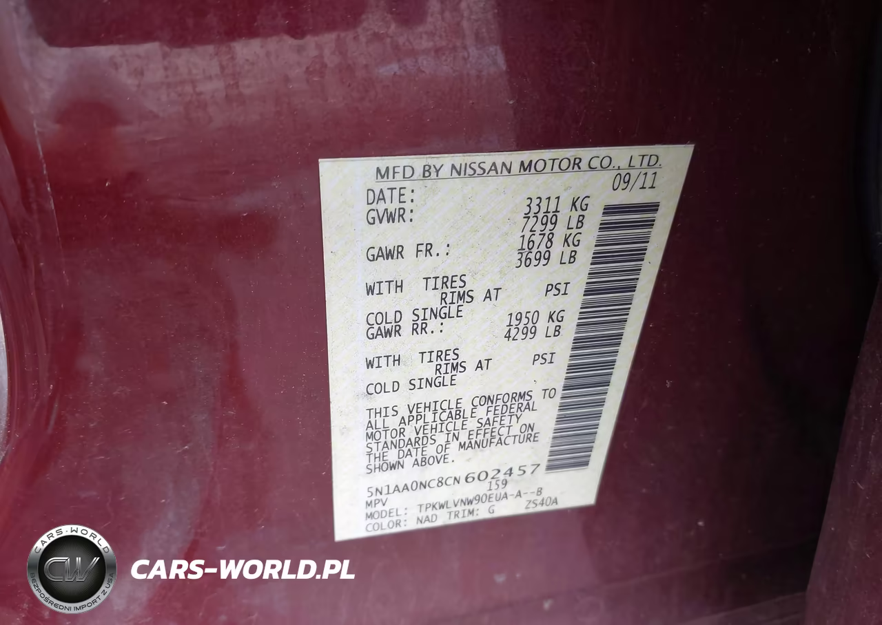 2012 Nissan Armada Sl VIN:5N1AA0NC8CN602457 - 9