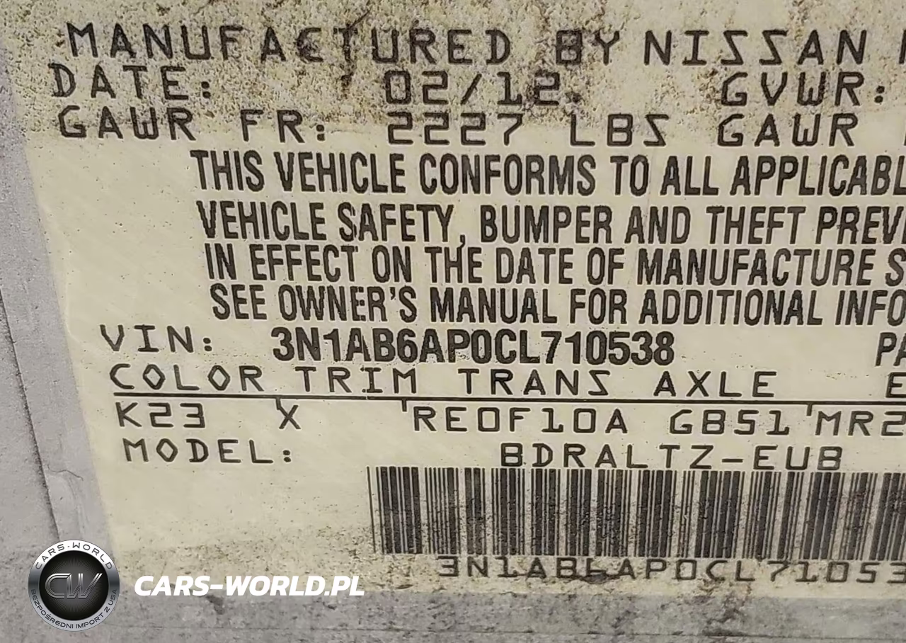2012 Nissan Sentra 2.0 Sr VIN:3N1AB6AP0CL710538 - 9