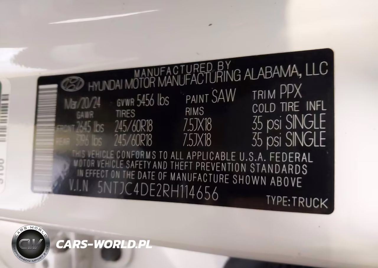 2024 Hyundai Santa Cruz Sel VIN:5NTJC4DE2RH114656 - 9