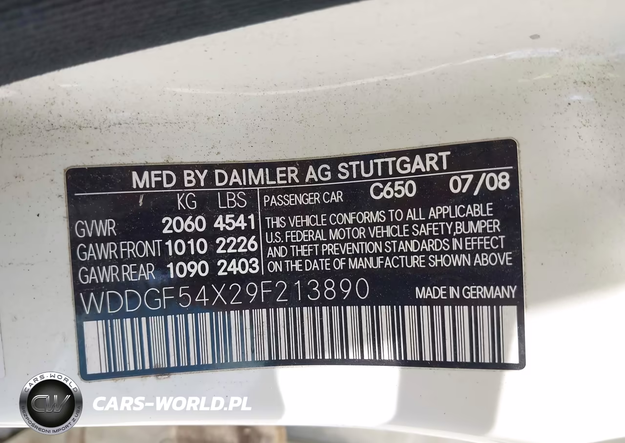 2009 Mercedes-Benz C 300 Luxury-Sport VIN:WDDGF54X29F213890 - 9