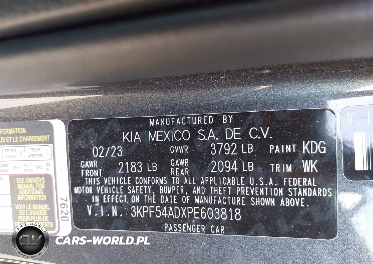 2023 Kia Forte Gt-Line VIN:3KPF54ADXPE603818 - 9