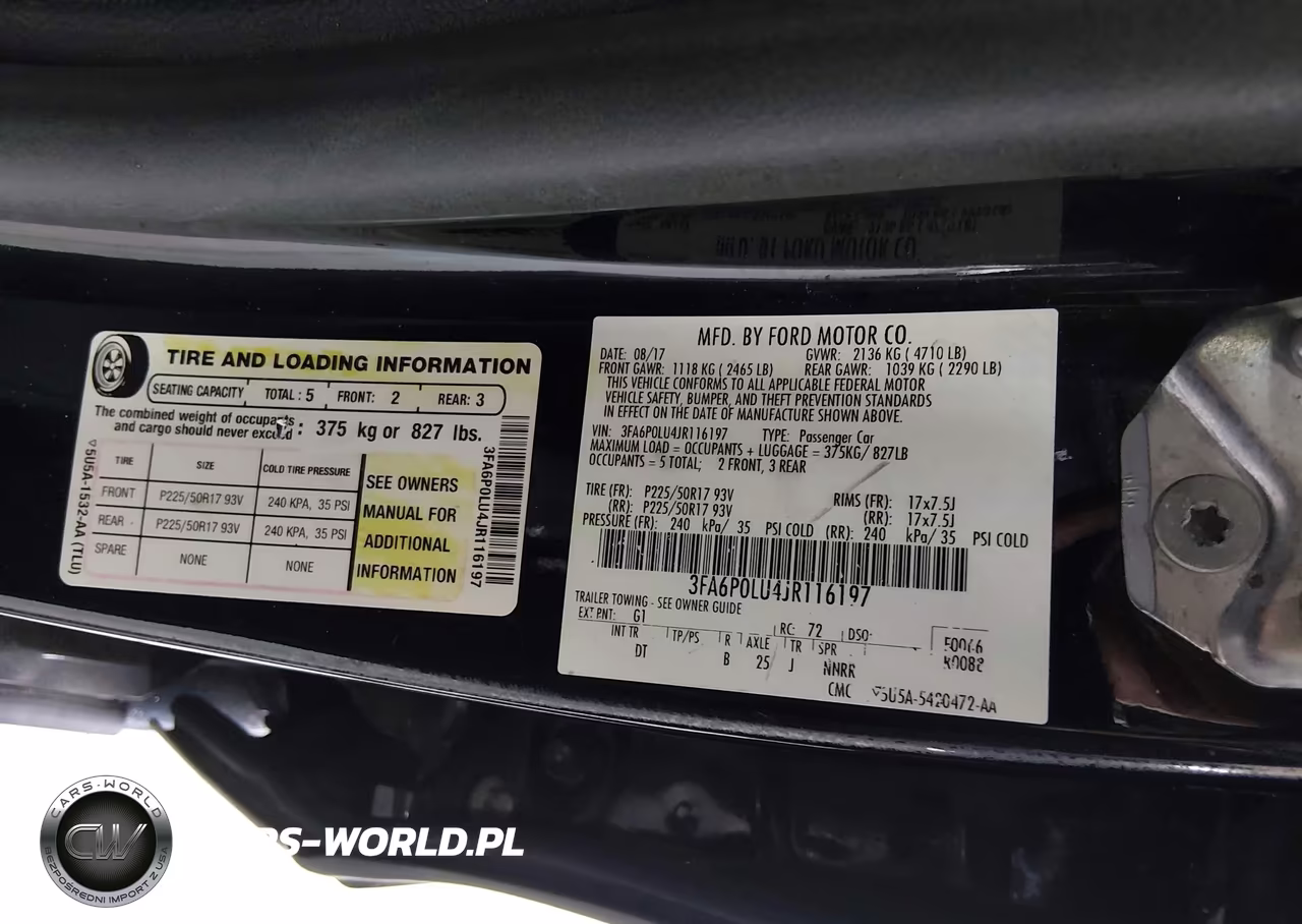 2018 Ford Fusion Hybrid Se VIN:3FA6P0LU4JR116197 - 9