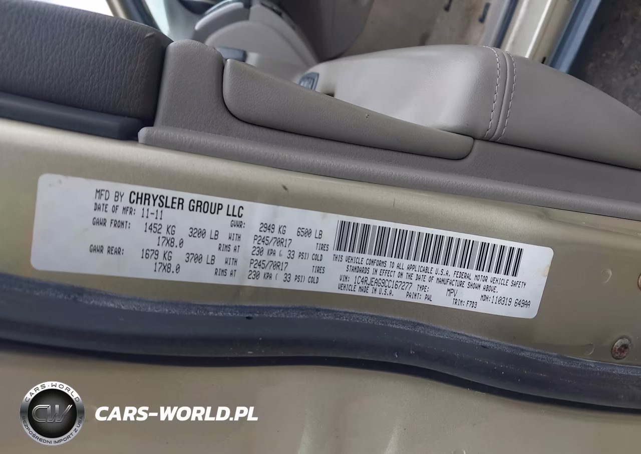 2012 Jeep Grand Cherokee Laredo VIN:1C4RJEAG9CC167277 - 9