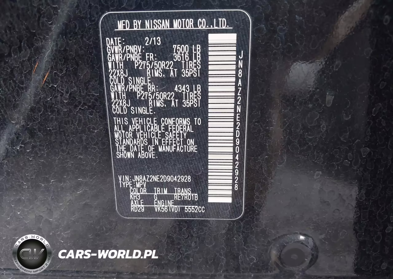 2013 Infiniti Qx56 VIN:JN8AZ2NE2D9042928 - 9