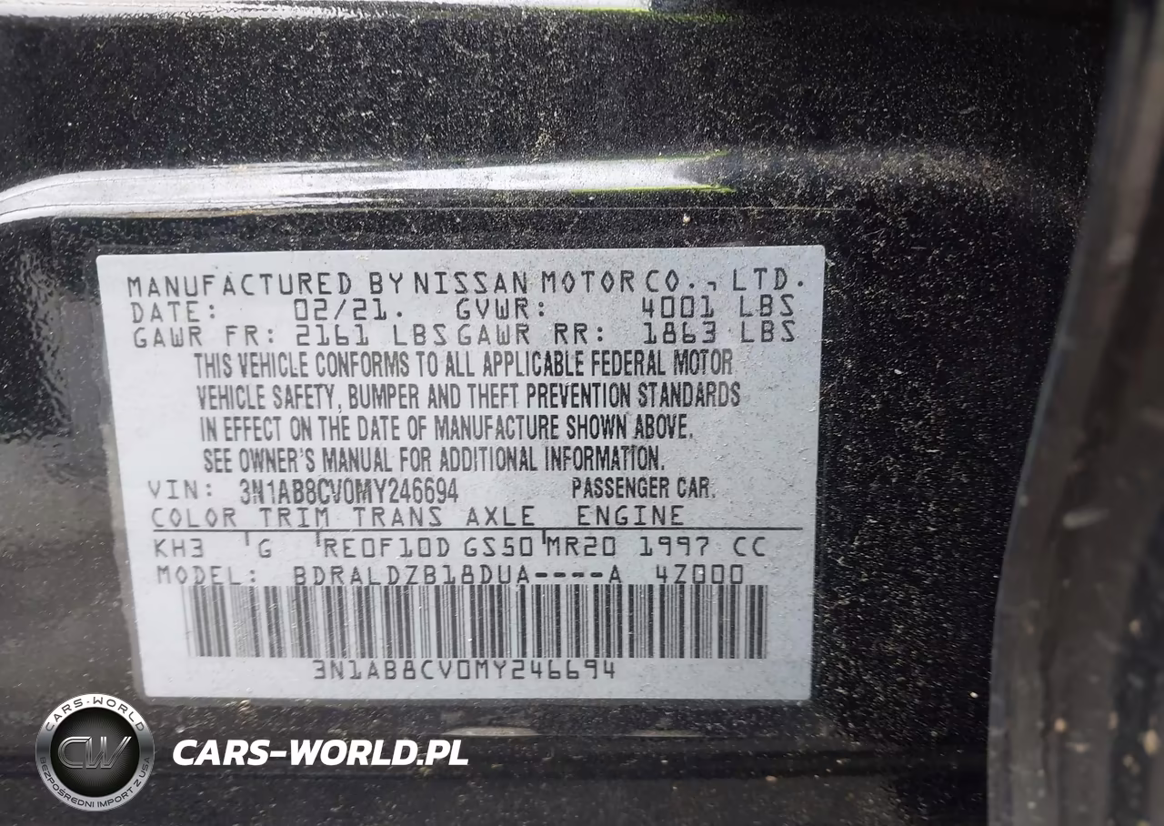 2021 Nissan Sentra Sv Xtronic Cvt VIN:3N1AB8CV0MY246694 - 9