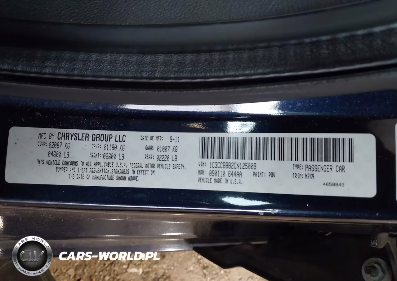 2012 Chrysler 200 Touring VIN:1C3CCBBB2CN125009 - 9
