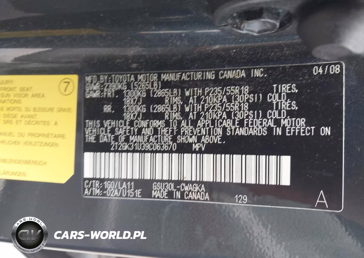 2009 Lexus Rx 350 VIN:2T2GK31U39C063670 - 9
