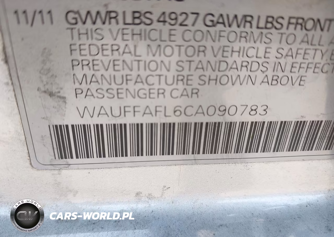 2012 Audi A4 2.0T Premium Plus VIN:WAUFFAFL6CA090783 - 9