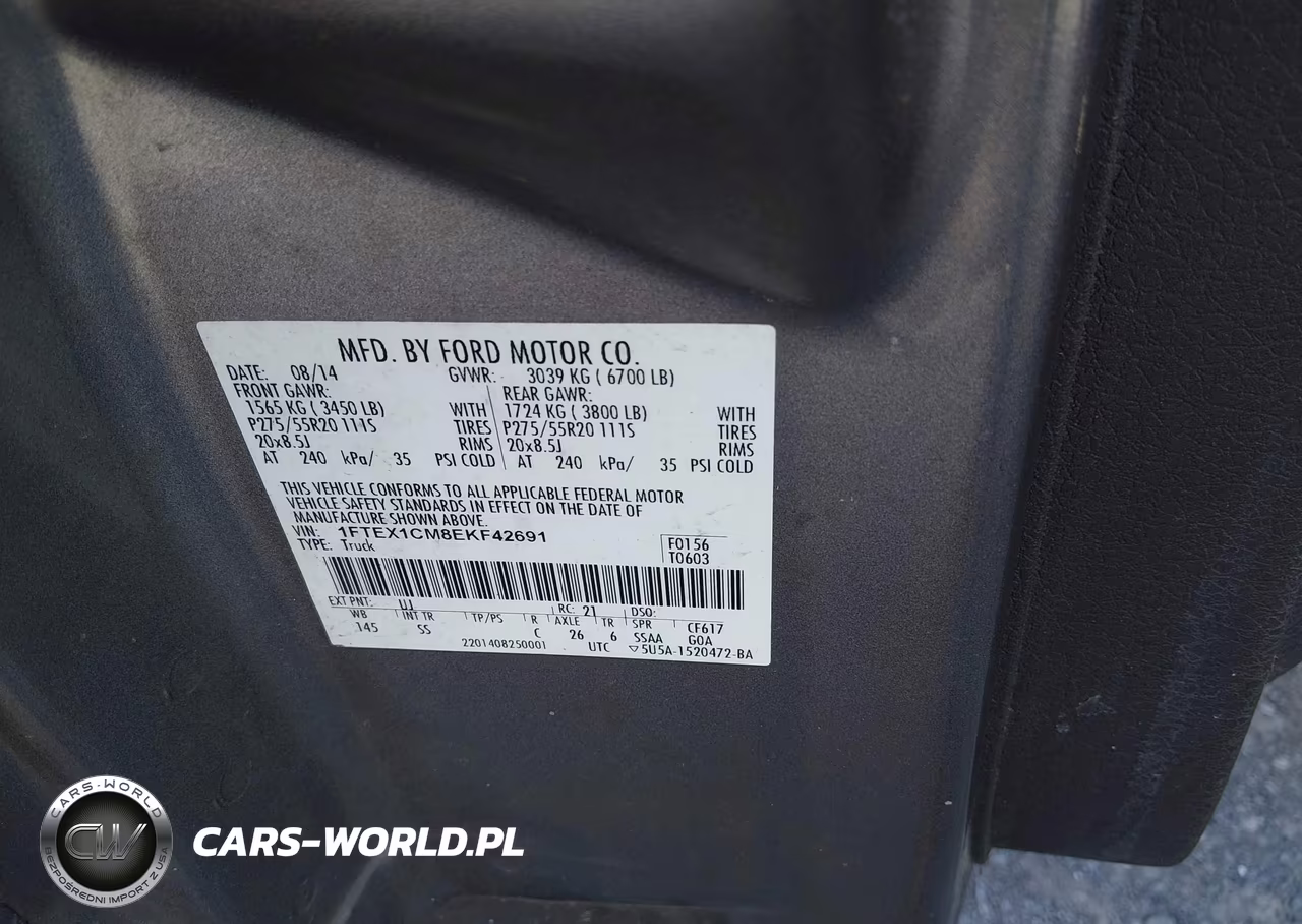 2014 Ford F-150 Stx-Xl-Xlt VIN:1FTEX1CM8EKF42691 - 9
