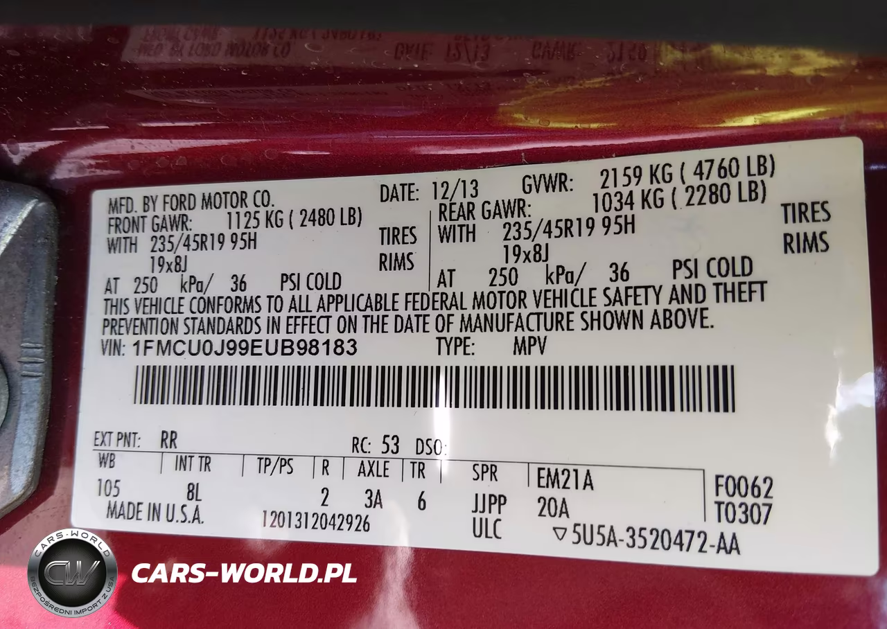 2014 Ford Escape Titanium VIN:1FMCU0J99EUB98183 - 9
