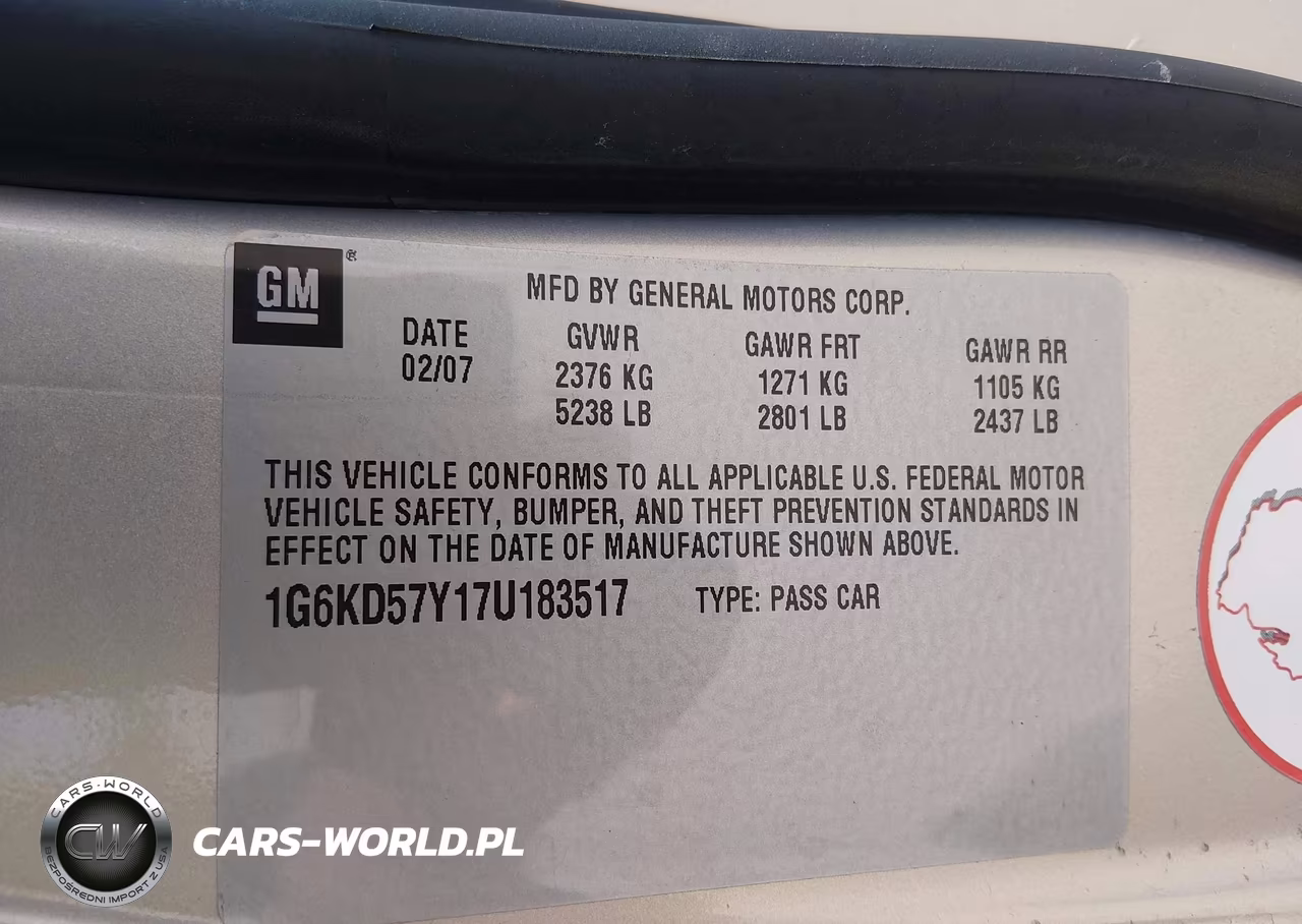 2007 Cadillac Dts Luxury Ii VIN:1G6KD57Y17U183517 - 9