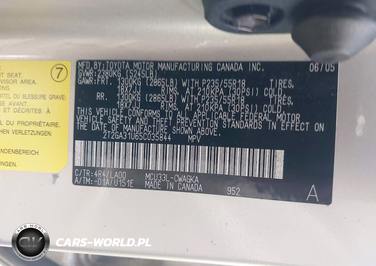 2005 Lexus Rx 330 VIN:2T2GA31U65C035844 - 9