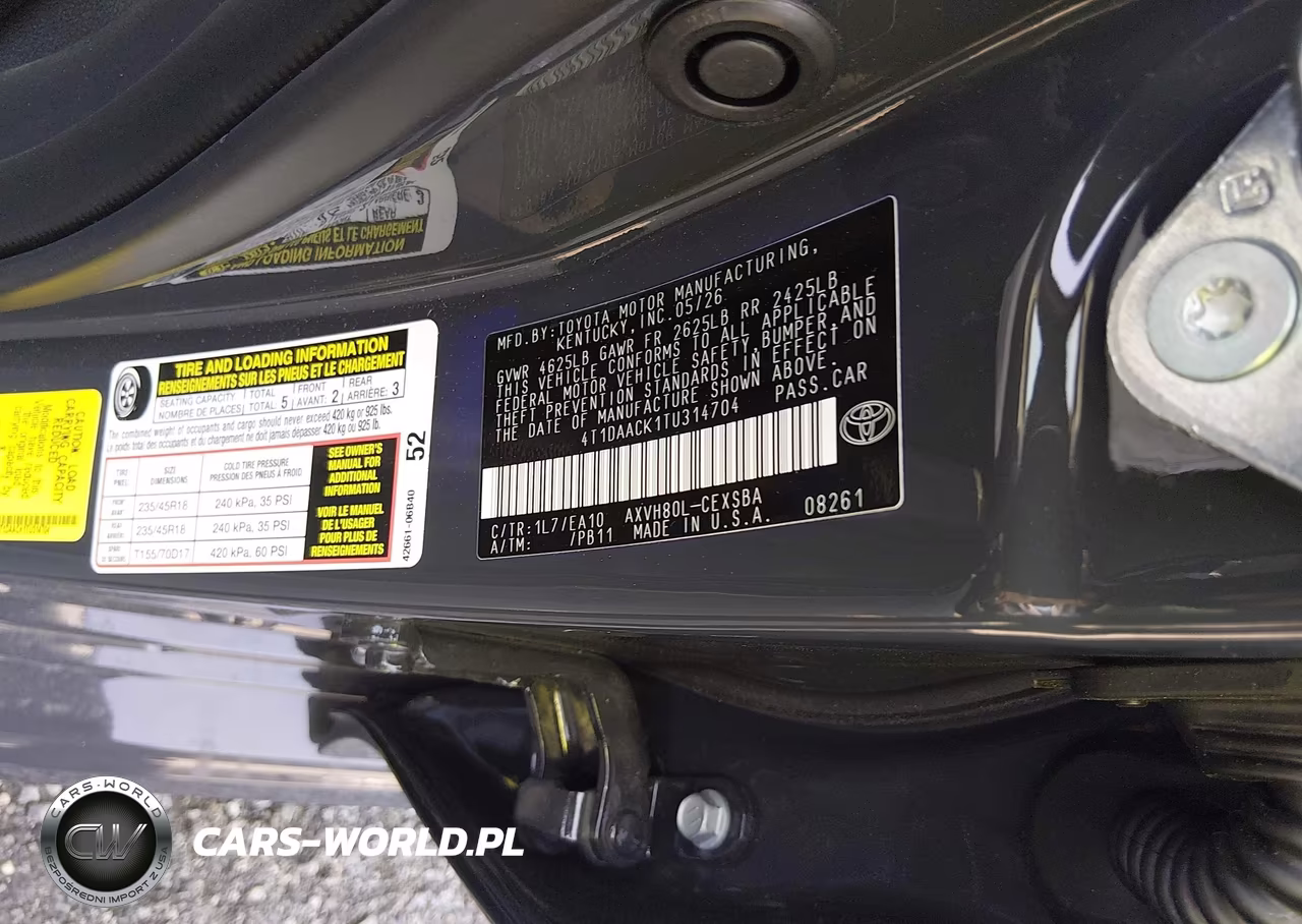 2026 Toyota Camry Se VIN:4T1DAACK1TU314704 - 9