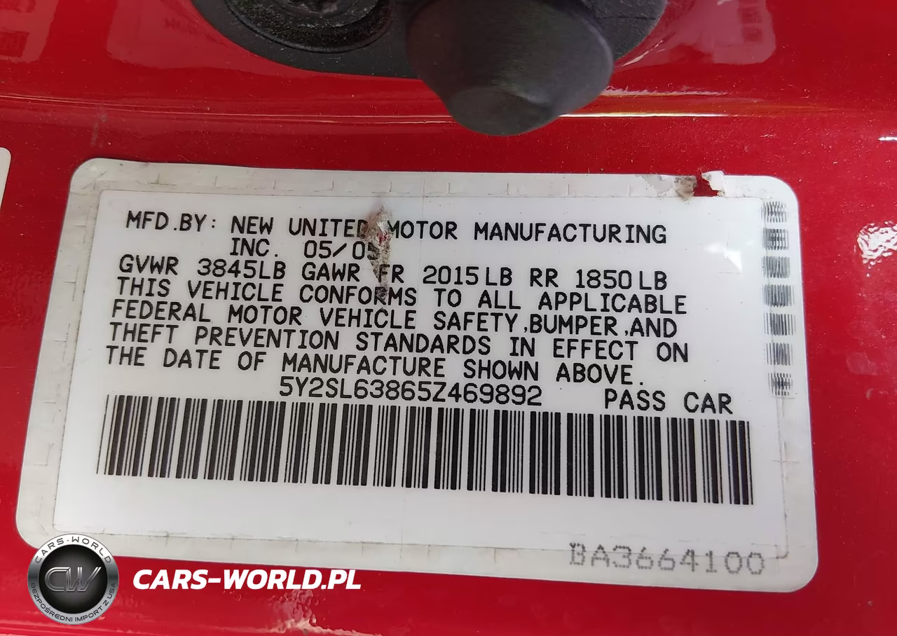 2005 Pontiac Vibe VIN:5Y2SL63865Z469892 - 9