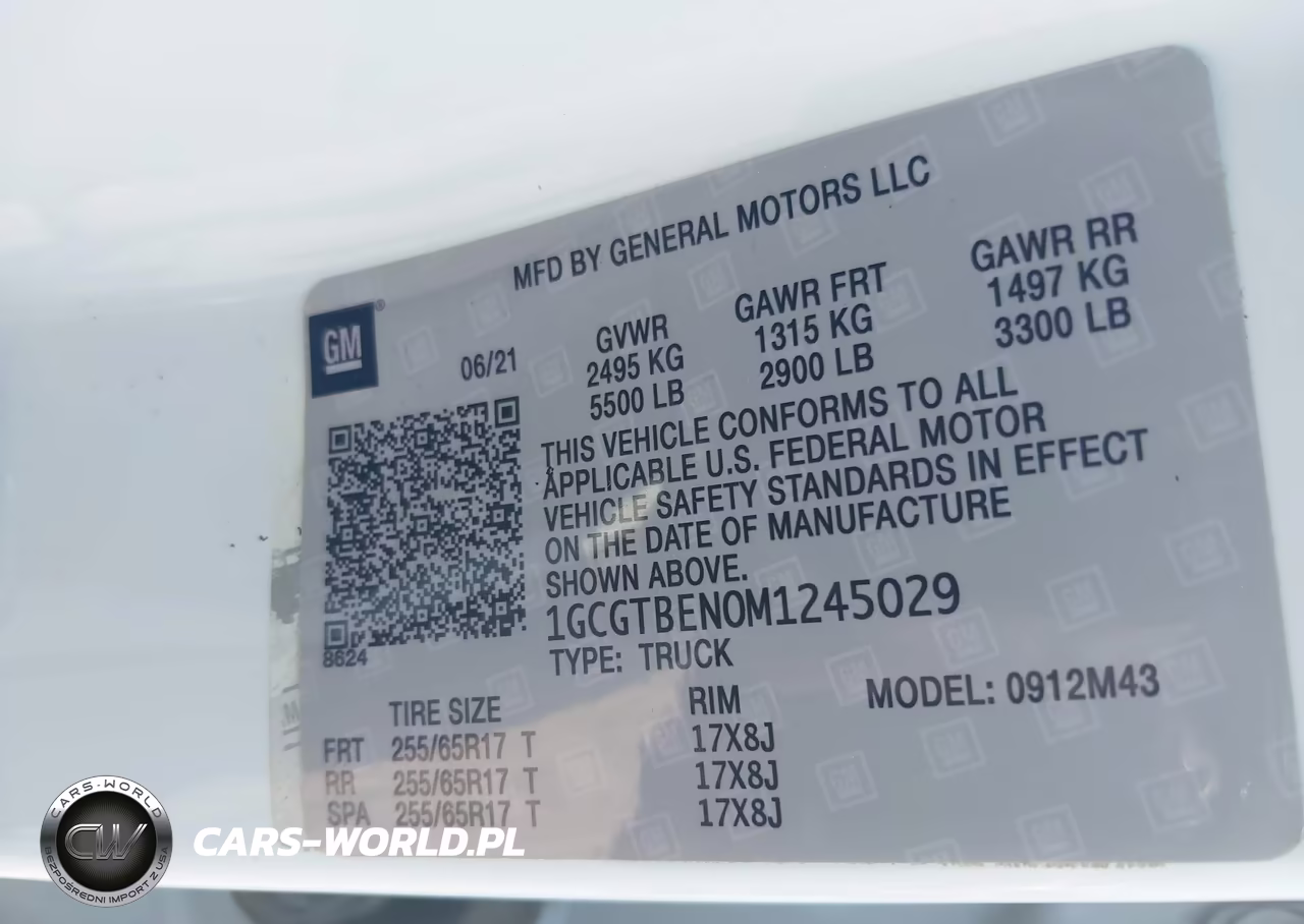 2021 Chevrolet Colorado Wt VIN:1GCGTBEN0M1245029 - 9