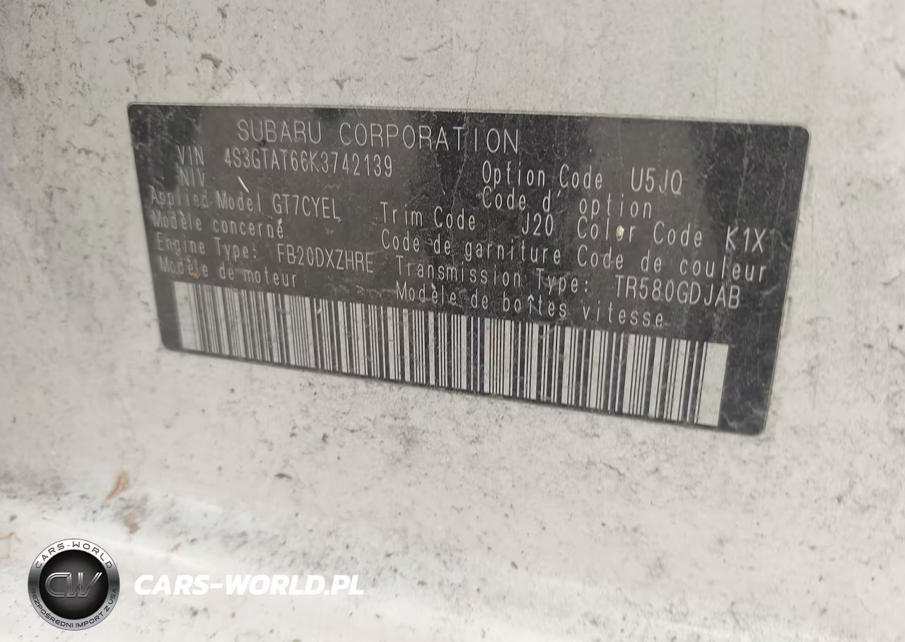 2019 Subaru Impreza 2.0I Limited VIN:4S3GTAT66K3742139 - 9