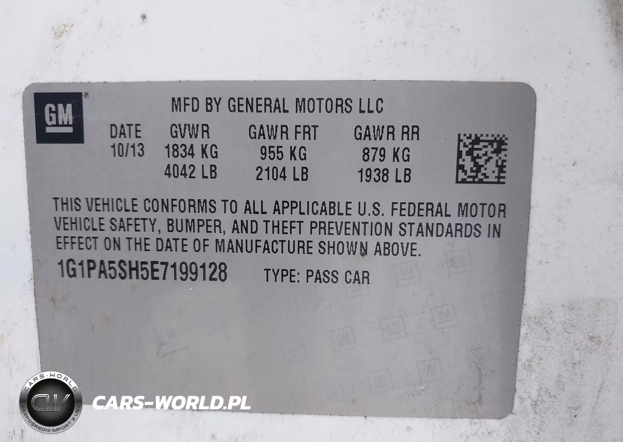2014 Chevrolet Cruze Ls Auto VIN:1G1PA5SH5E7199128 - 9