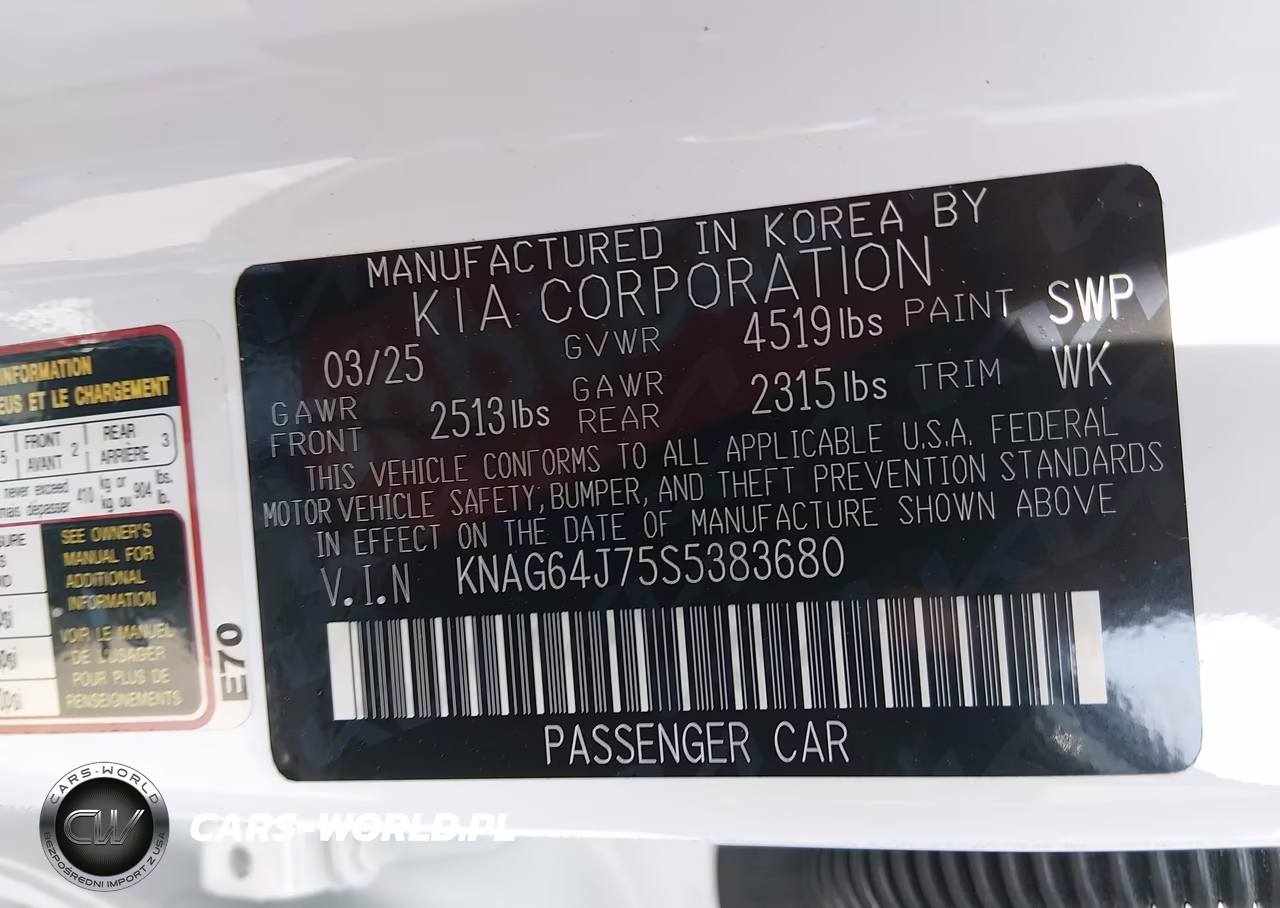 2025 Kia K5 Gt-Line VIN:KNAG64J75S5383680 - 9