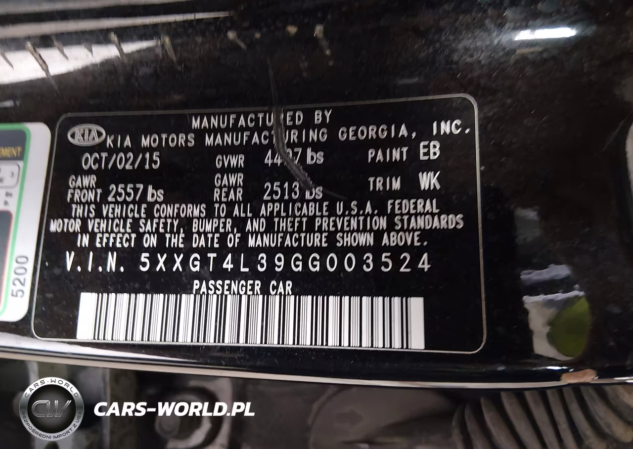 2016 Kia Optima Lx VIN:5XXGT4L39GG003524 - 9