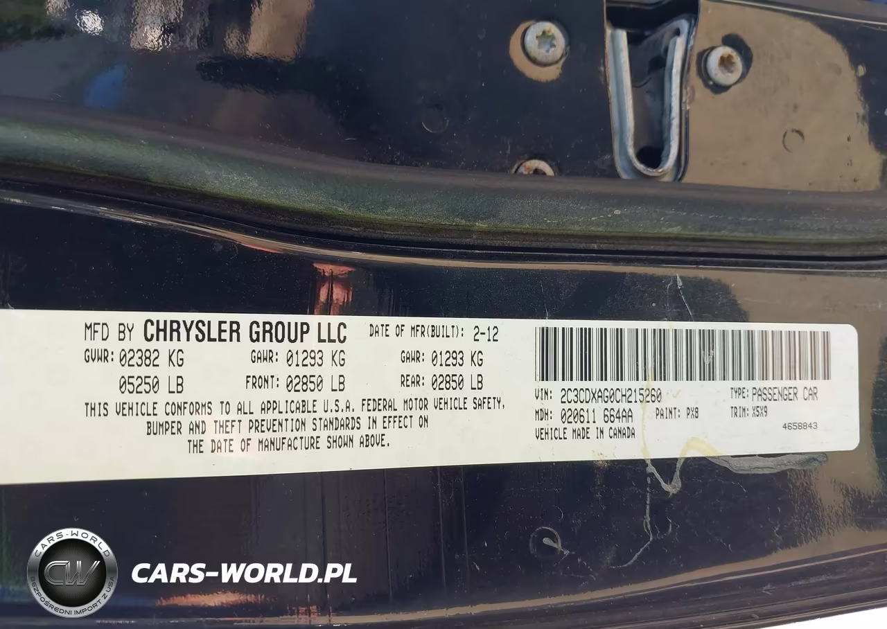 2012 Dodge Charger Police VIN:2C3CDXAG0CH215260 - 9