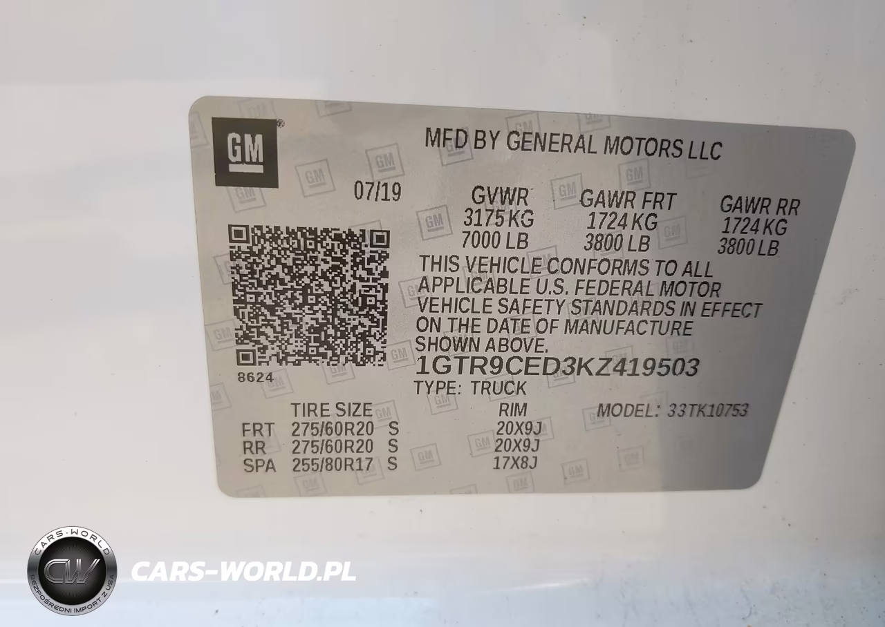 2019 GMC Sierra 1500 Elevation VIN:1GTR9CED3KZ419503 - 9