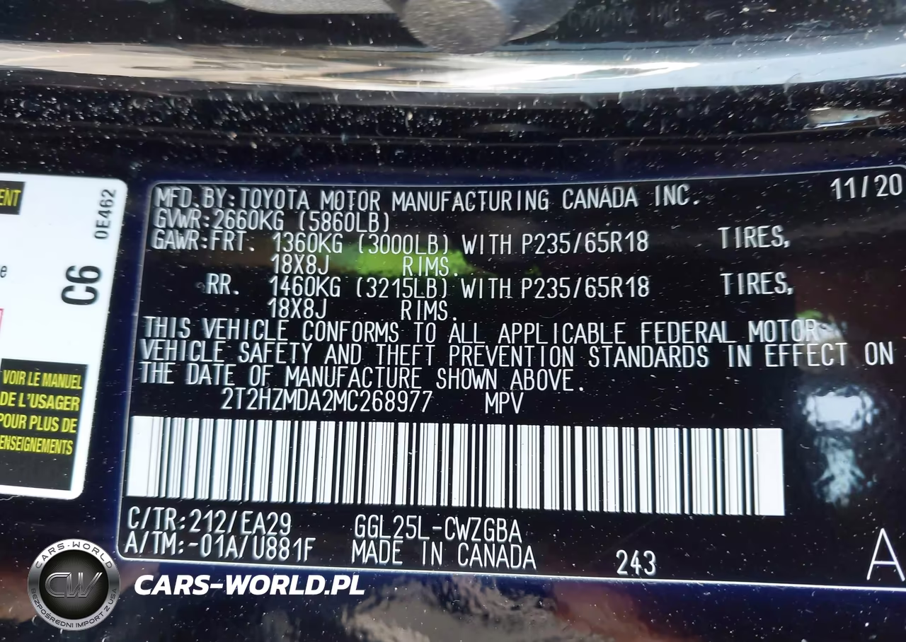 2021 Lexus Rx 350 VIN:2T2HZMDA2MC268977 - 9