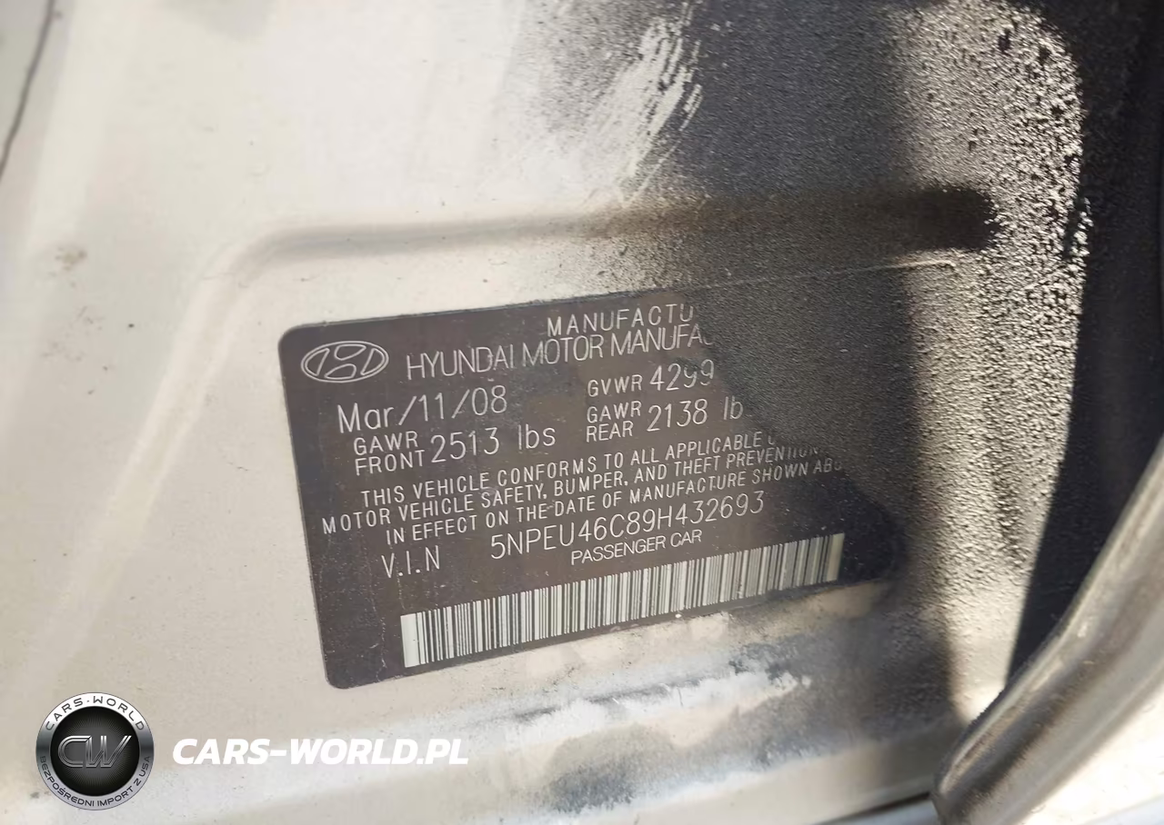 2009 Hyundai Sonata Limited VIN:5NPEU46C89H432693 - 9
