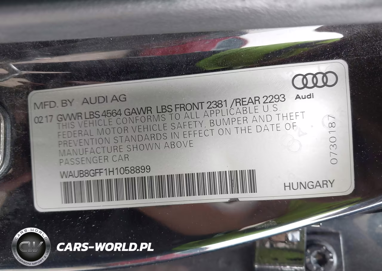 2017 Audi A3 Premium VIN:WAUB8GFF1H1058899 - 9