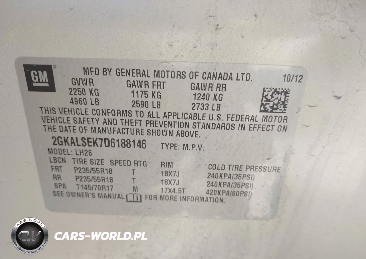 2013 GMC Terrain Sle-2 VIN:2GKALSEK7D6188146 - 9