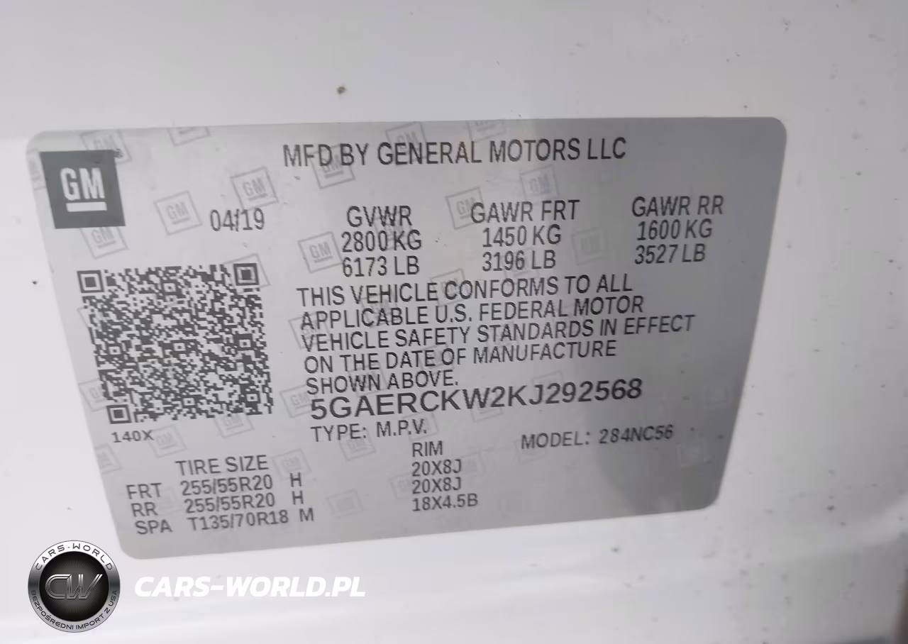 2019 Buick Enclave Fwd Premium VIN:5GAERCKW2KJ292568 - 9