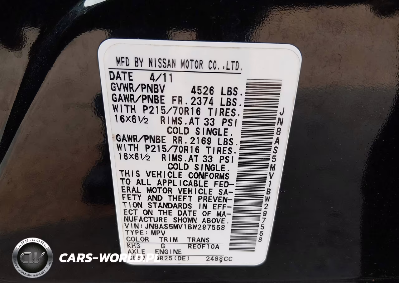 2011 Nissan Rogue S VIN:JN8AS5MV1BW297558 - 9