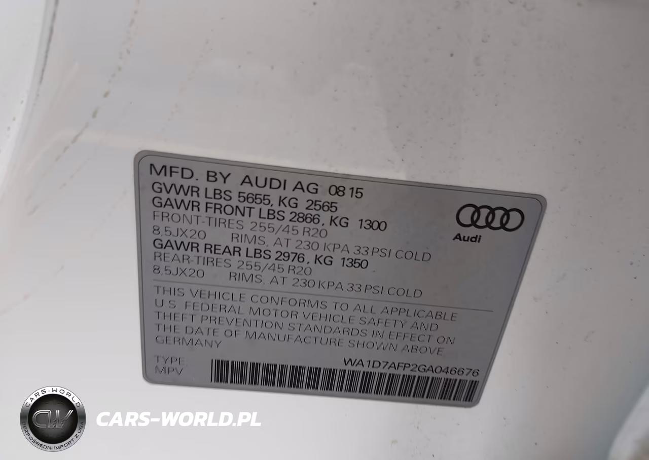 2016 Audi Q5 3.0T Premium Plus VIN:WA1D7AFP2GA046676 - 9