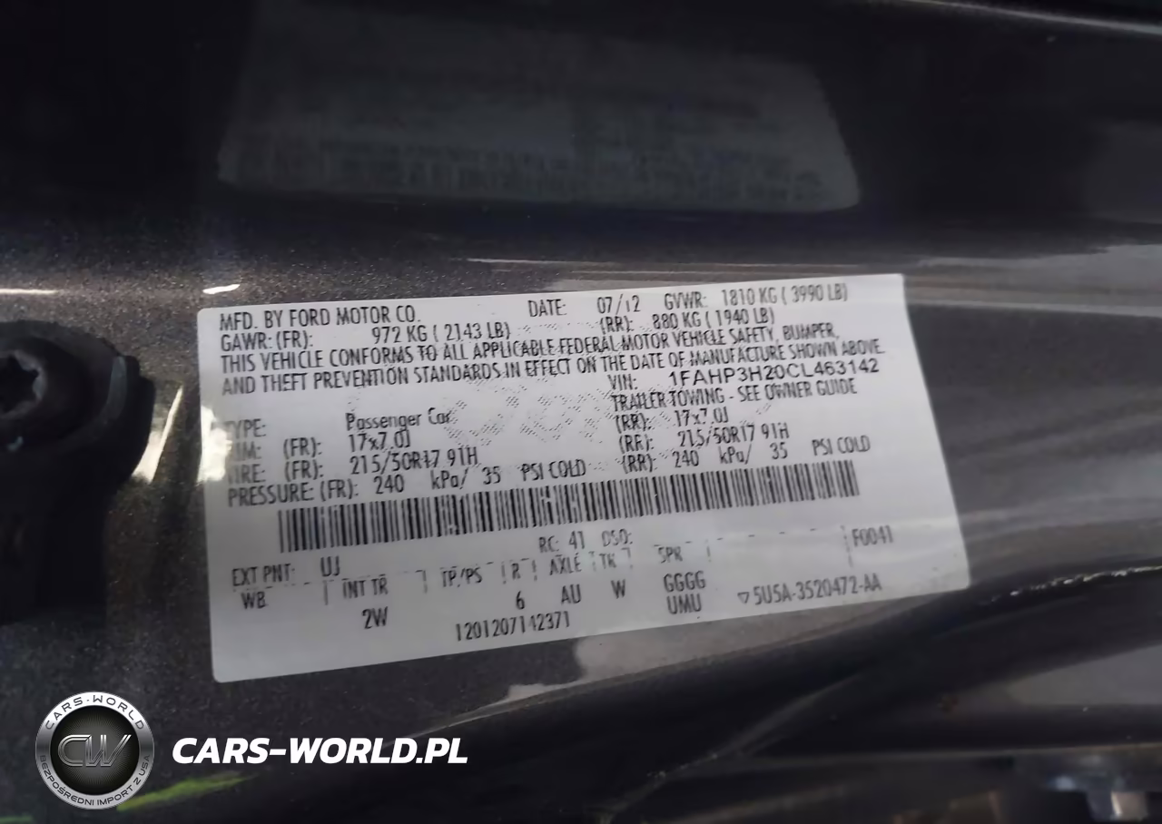 2012 Ford Focus Sel VIN:1FAHP3H20CL463142 - 9