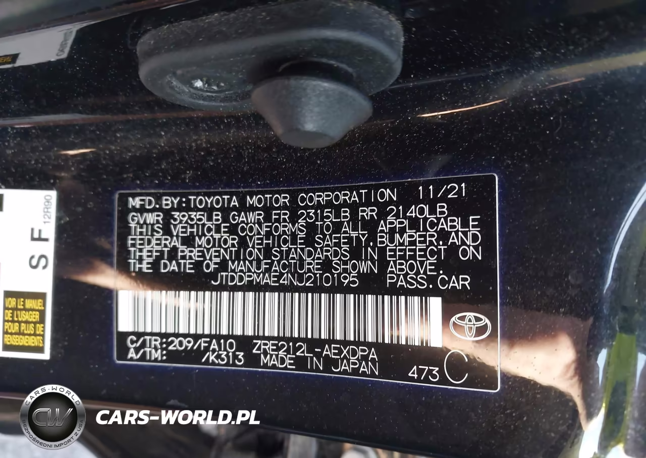 2022 Toyota Corolla L VIN:JTDDPMAE4NJ210195 - 9