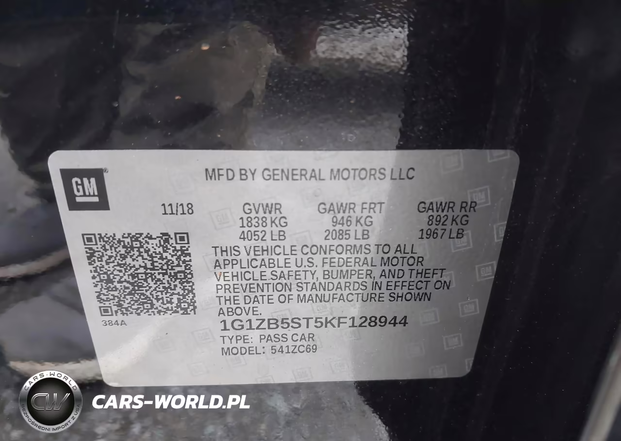 2019 Chevrolet Malibu 1Ls VIN:1G1ZB5ST5KF128944 - 9