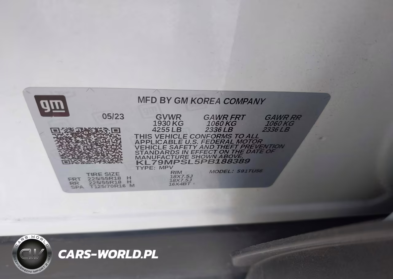 2023 Chevrolet Trailblazer Fwd Lt VIN:KL79MPSL5PB188389 - 9