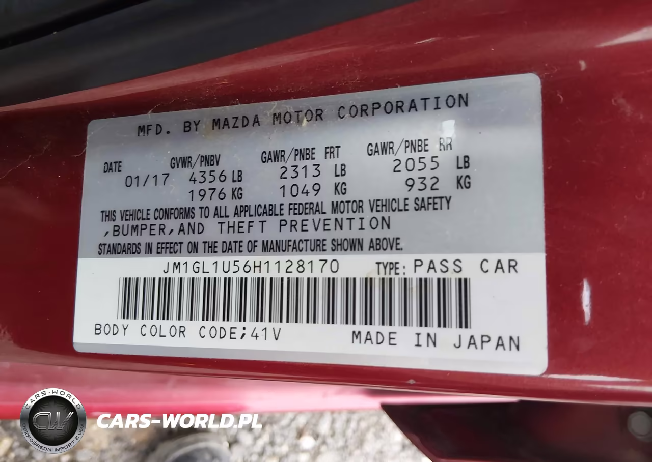 2017 Mazda Mazda6 Sport VIN:JM1GL1U56H1128170 - 9