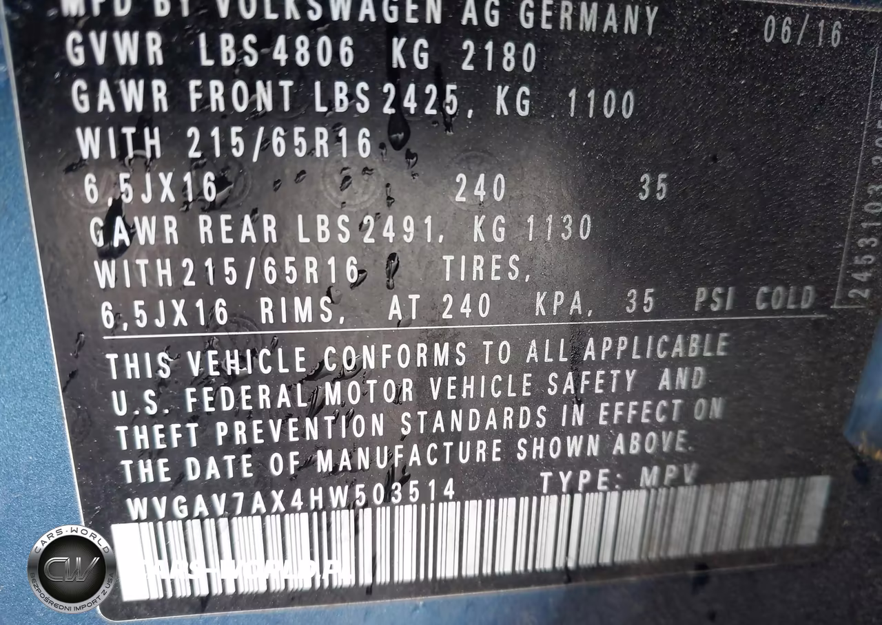 2017 Volkswagen Tiguan 2.0T S VIN:WVGAV7AX4HW503514 - 9