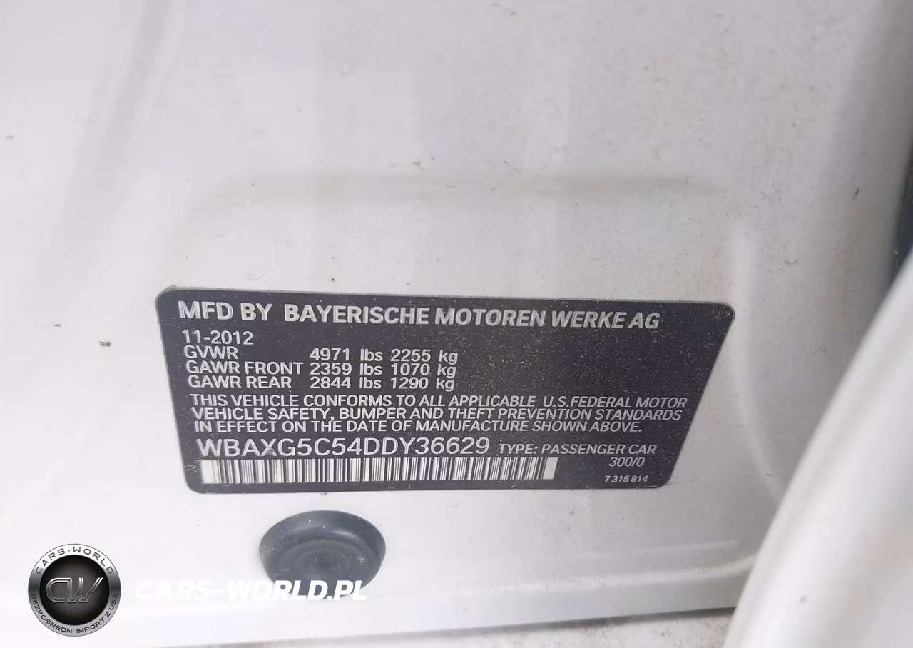 2013 BMW 528I VIN:WBAXG5C54DDY36629 - 9