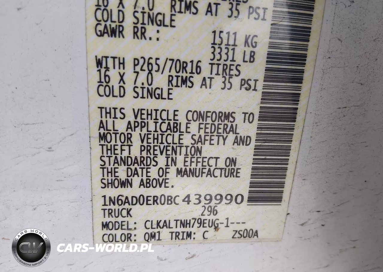 2011 Nissan Frontier Sv VIN:1N6AD0ER0BC439990 - 9