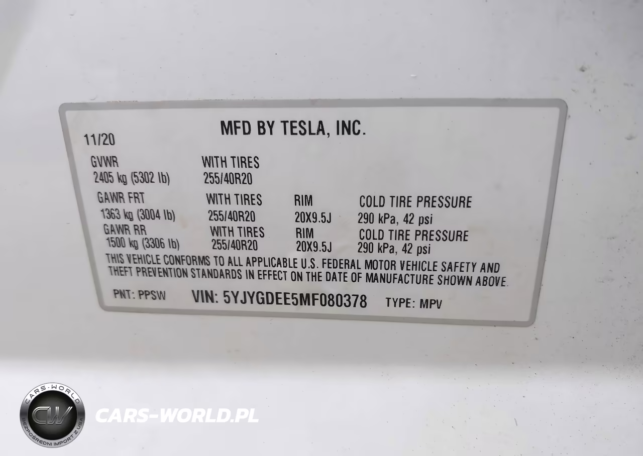 2021 Tesla Model Y Long Range Dual Motor All-Wheel Drive VIN:5YJYGDEE5MF080378 - 9