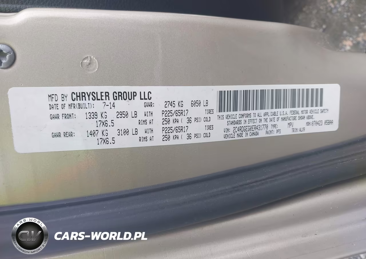 2014 Dodge Grand Caravan R-T VIN:2C4RDGEG0ER431770 - 9