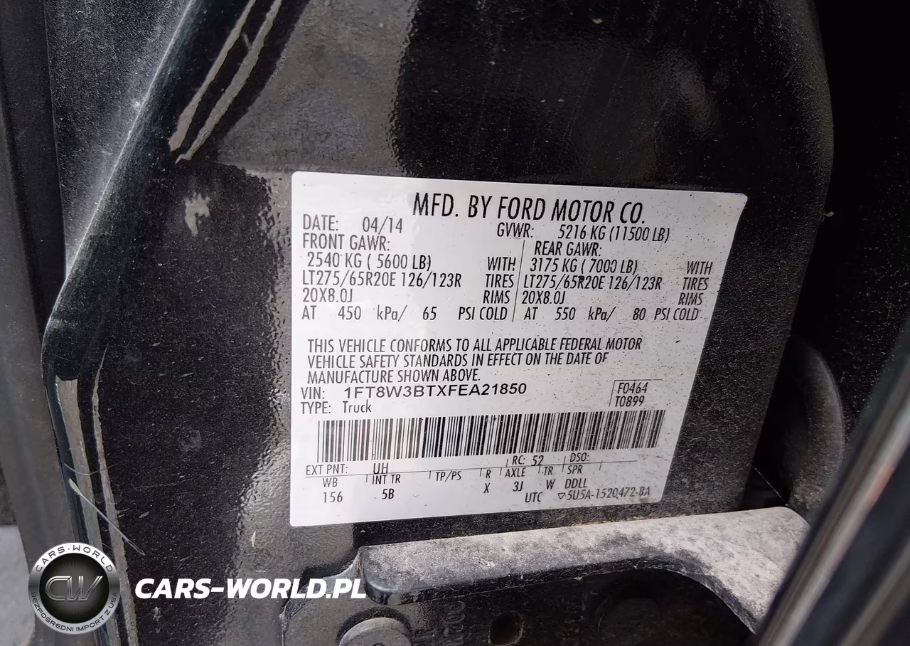 2015 Ford F-350 Lariat VIN:1FT8W3BTXFEA21850 - 9