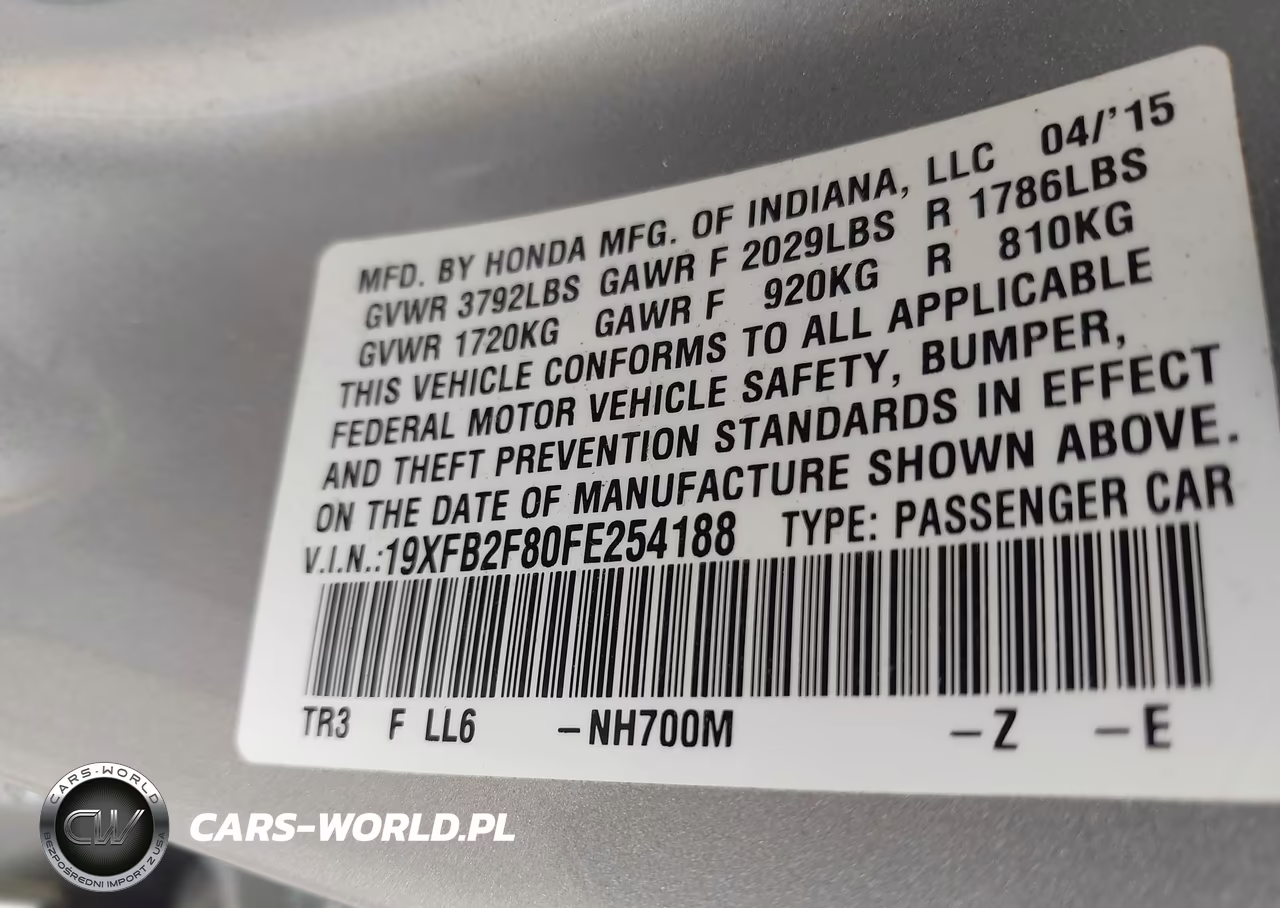 2015 Honda Civic Ex VIN:19XFB2F80FE254188 - 9