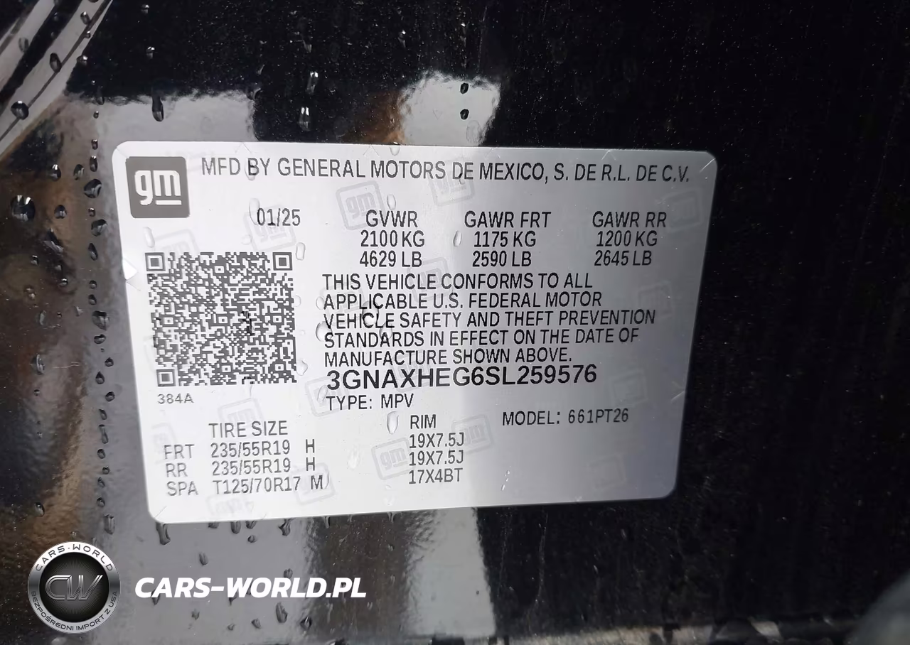 2025 Chevrolet Equinox Fwd Lt VIN:3GNAXHEG6SL259576 - 9
